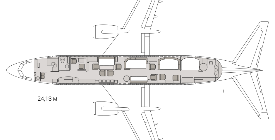 схема Boeing Business Jet (BBJ)
